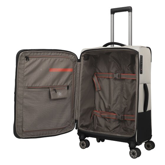 Travelite Crosslite 5.0 4 wielen Trolley M 66 cm met uitbreidingsplooi