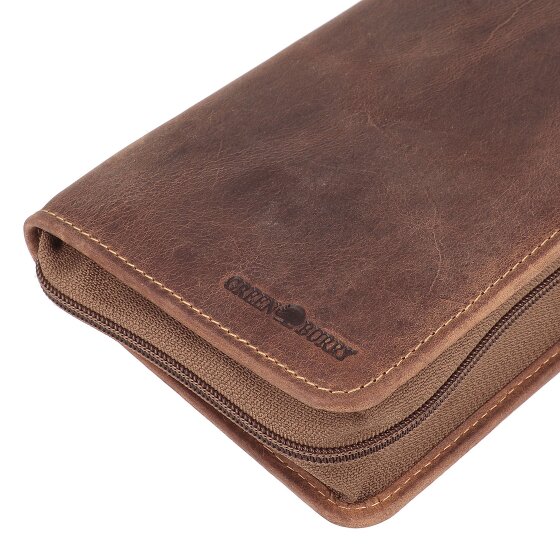 Greenburry Vintage Potloodetui Leer 12 cm
