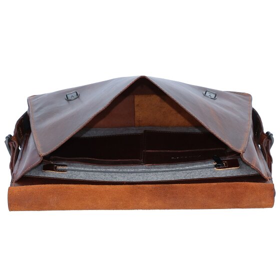 Harold's Aberdeen Boodschapper Leer 37 cm Laptop compartiment