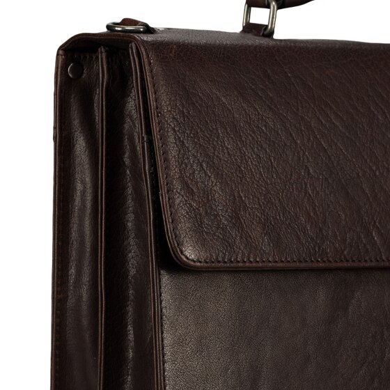 Jost Glasgow Aktentas RFID-bescherming Leder 40 cm Laptopvak