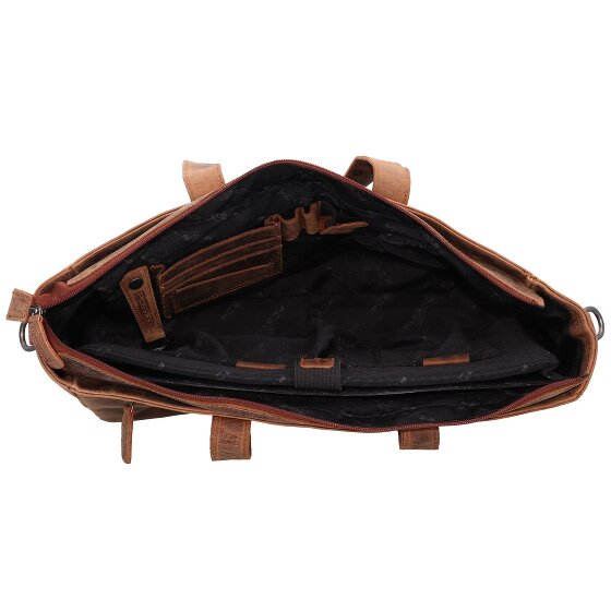 Plevier Shopper tas leer 41 cm laptop compartiment