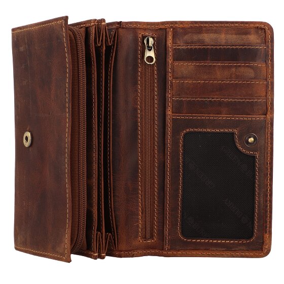 Greenburry Vintage Portemonnee Leer 17 cm