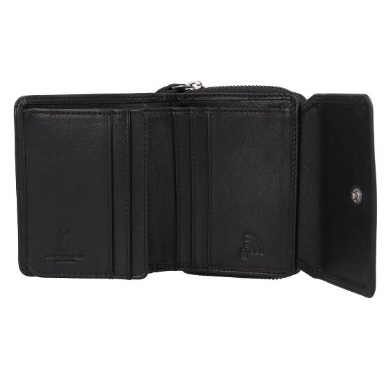 Jack Kinsky Portemonnee RFID-bescherming Leer 11 cm