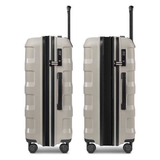 Redolz Pro PP 4 wielen Trolley 66 cm met uitbreidingsplooi