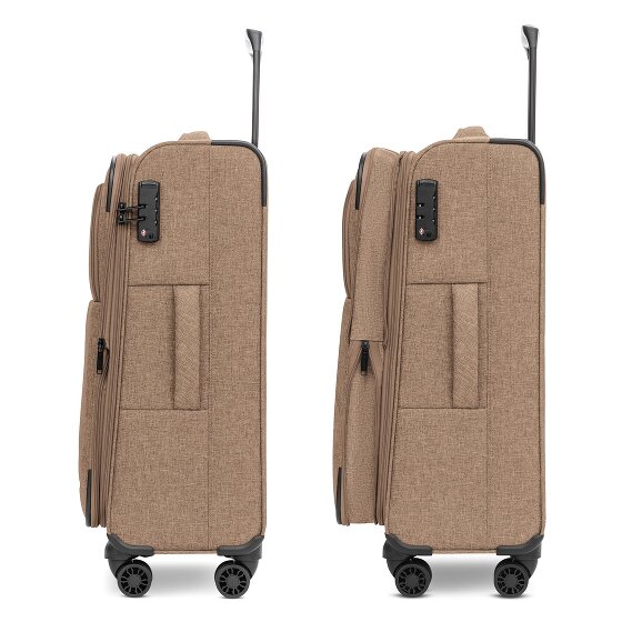 Redolz Essentials 12 MEDIUM 4-wiel trolley 67 cm met uitbreidingsplooi