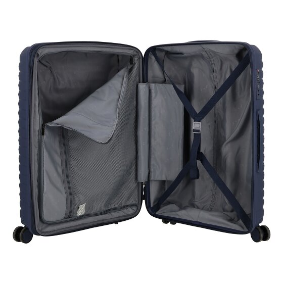 d&n Travel Line 4500 4 wielen Trolley M 65 cm met uitbreidingsplooi