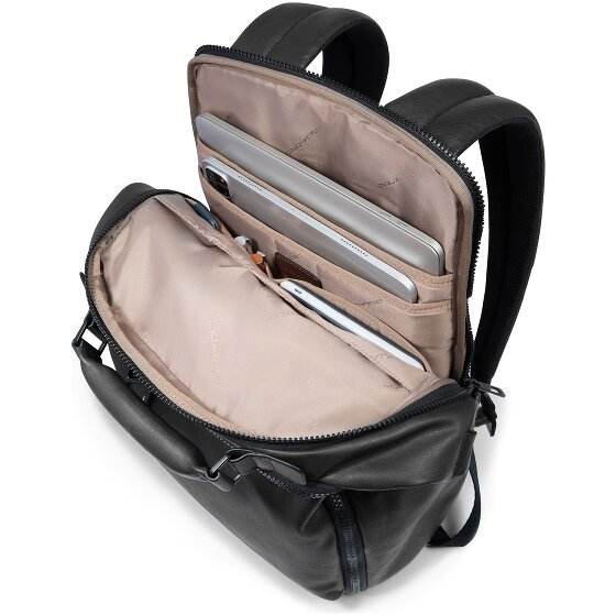 Piquadro Harper Dagrugzak Leer 44 cm Laptop compartiment