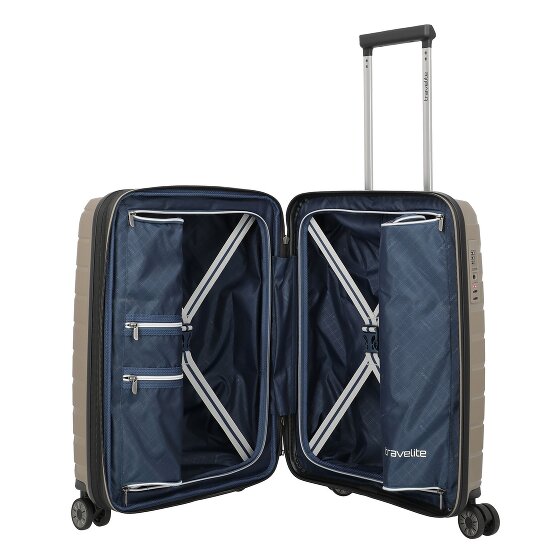 Travelite Air Base 4 wielen Cabinewagen 55 cm met uitbreidingsplooi