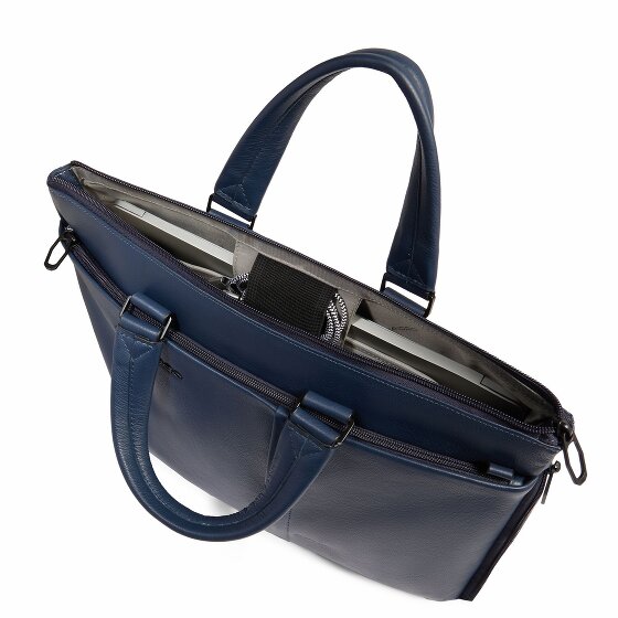 Piquadro Russel Koffer RFID-bescherming Leer 42 cm Laptop compartiment