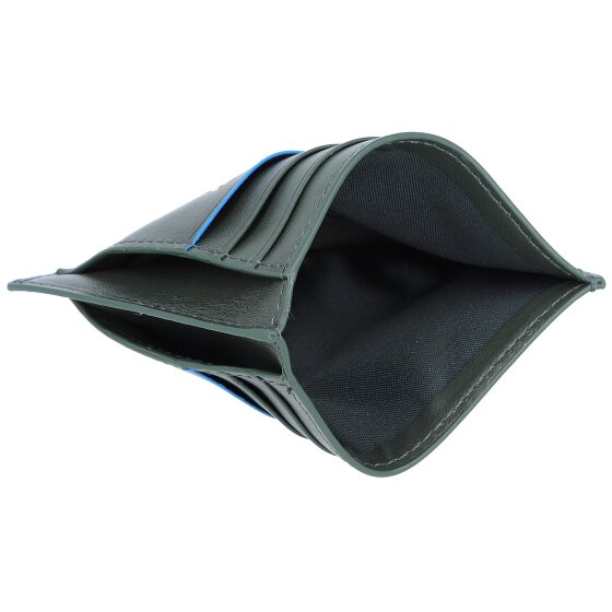 Piquadro Blue Square Revamp creditcard houder RFID leer 11.5 cm