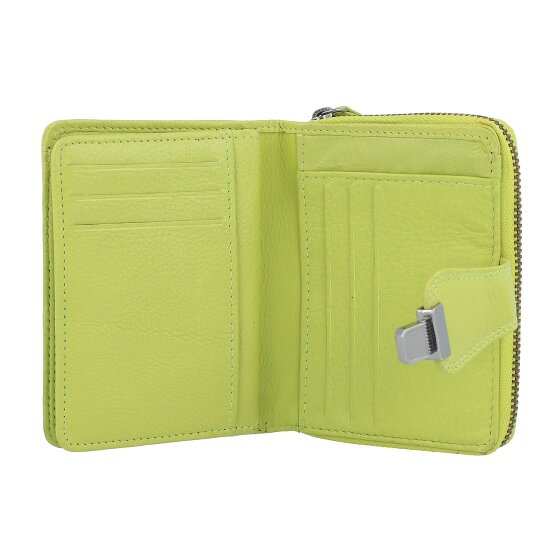 Greenburry Sponsachtig portefeuille leer 9 cm