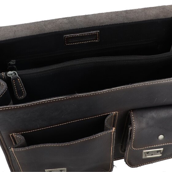 Greenburry Aktetas leer 39 cm