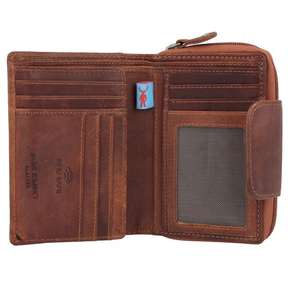 Jack Kinsky Monterey Portemonnee RFID-bescherming Leer 10 cm
