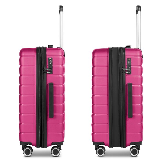 Bench Paris 4 wielen Kofferset 3-delig met uitbreidingsplooi