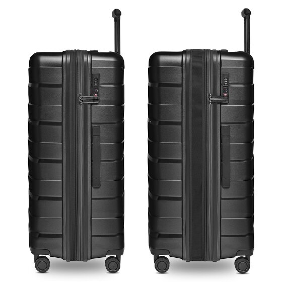 Bergpfeil Reis trolley op 4 wielen L 75 cm met uitbreidingsplooi