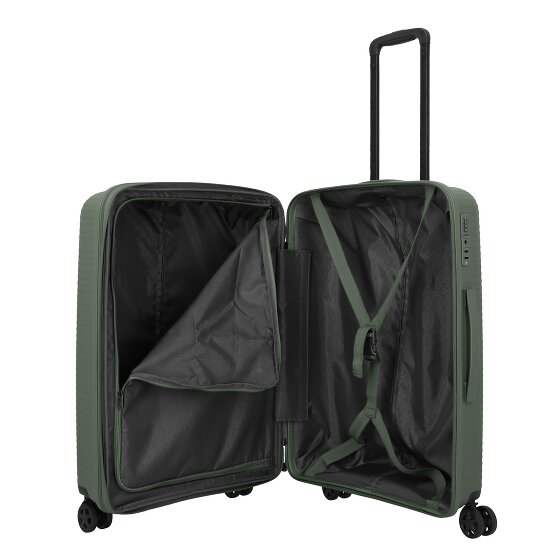 Travelite Air Stripe 4 wielen Kofferset 3-delig met uitbreidingsplooi