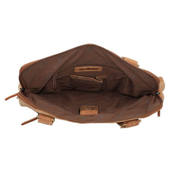 Greenburry Vintage aktetas Leer 37 cm Laptopcompartiment