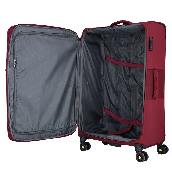 d&n Travel Line 9704 4 wielen Trolley L 78 cm met uitbreidingsplooi