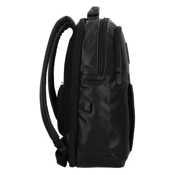 Piquadro P15S Dagrugzak Leer 43 cm Laptop compartiment