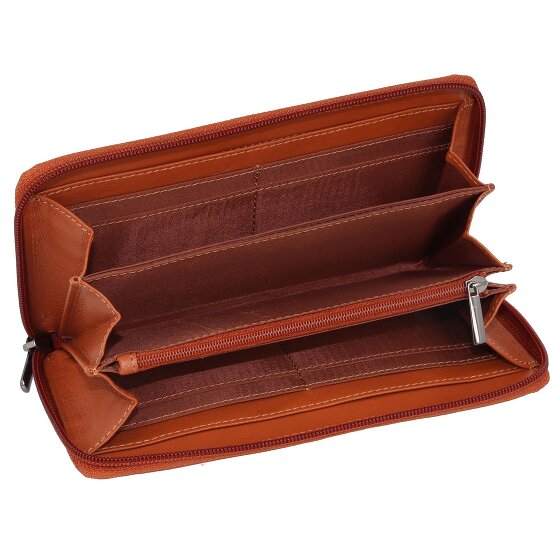 mano Donna Giulia Portemonnee Leer 20 cm