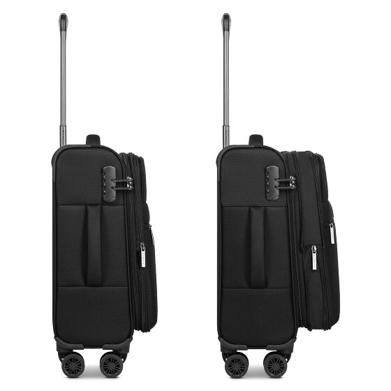 bugatti Valencia Soft 4 wielen Cabinewagen S 55 cm met uitbreidingsplooi