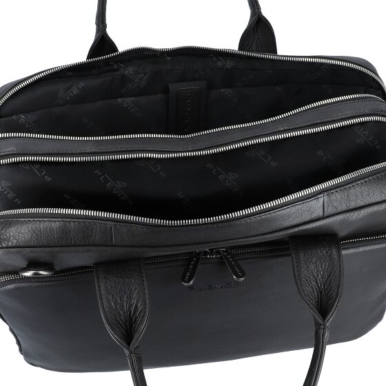 Plevier Vintage Larry Aktentas Leder 40 cm Laptopvak