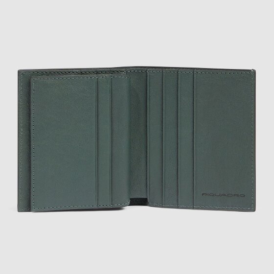Piquadro Black Square Kredietkaart etui RFID-bescherming Leer 9 cm