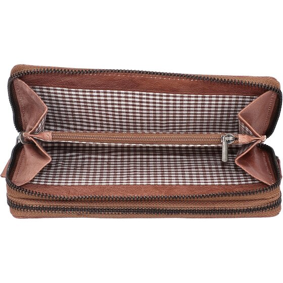 Mika Leren portemonnee 19,5 cm