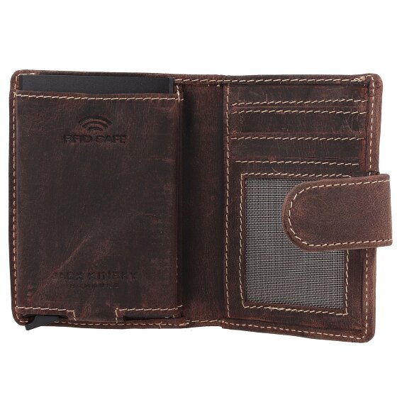 Jack Kinsky Baltimore Kredietkaart etui RFID-bescherming Leer 11 cm