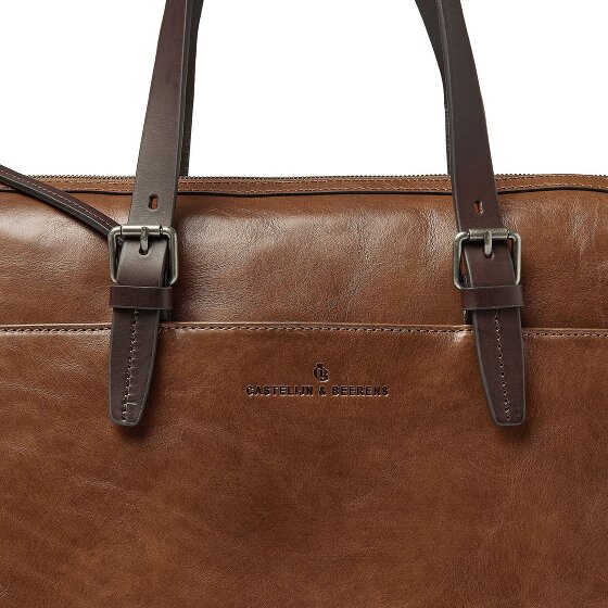 Castelijn & Beerens Rien Schoudertas RFID-bescherming Leer 40 cm Laptop compartiment