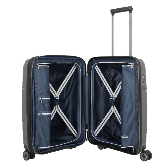 Travelite Air Base 4 wielen Cabinewagen 55 cm met uitbreidingsplooi