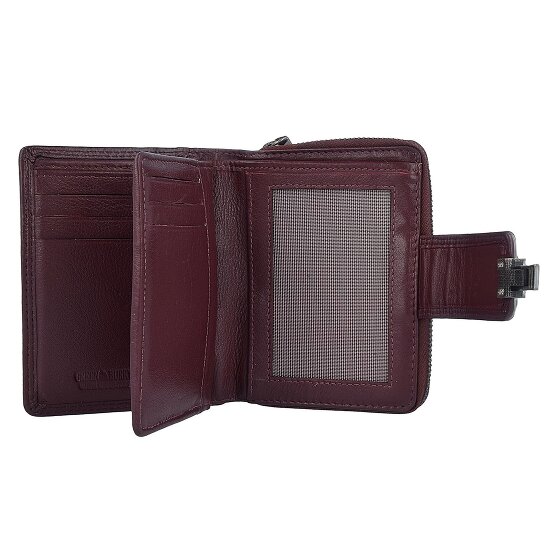 Greenburry Sponsachtig portefeuille leer 9 cm