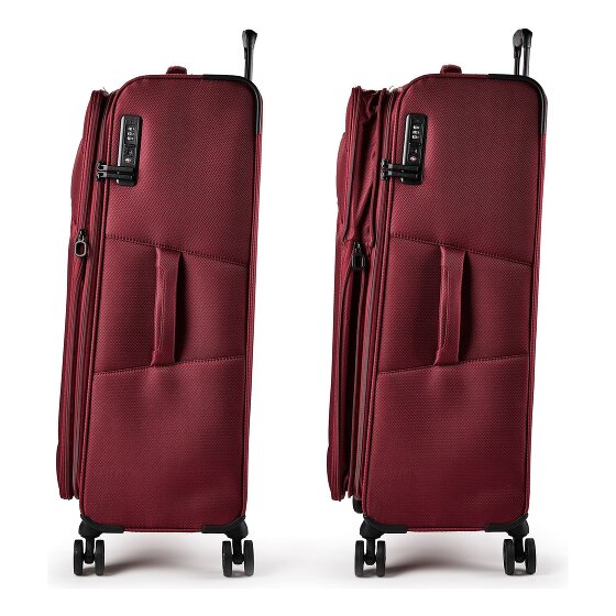d&n Travel Line 9804 4 wielen Trolley L 78 cm met uitbreidingsplooi