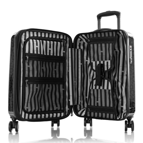 Heys Black Camo 4 wielen Cabinewagen S 53 cm met uitbreidingsplooi
