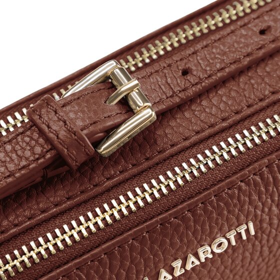 Lazarotti Bologna Leren Schoudertas Camera-Tas Leer Dubbele Ritssluiting 18 cm