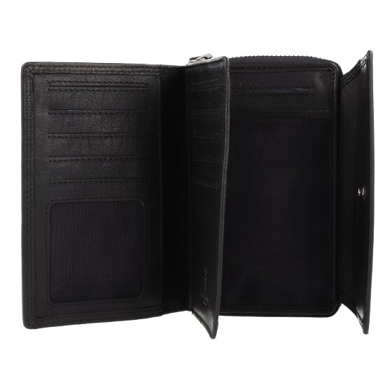 Jack Kinsky Montreal Portemonnee RFID-bescherming Leer 13.5 cm