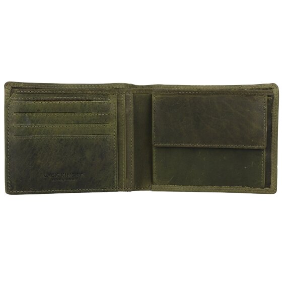 Jack Kinsky Risör Portemonnee RFID-bescherming Leer 13 cm