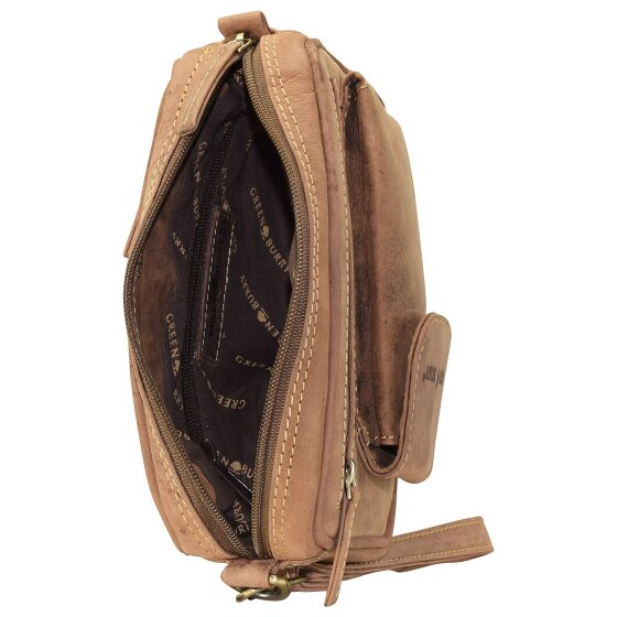 Greenburry Vintage mannen leren tas 22 cm