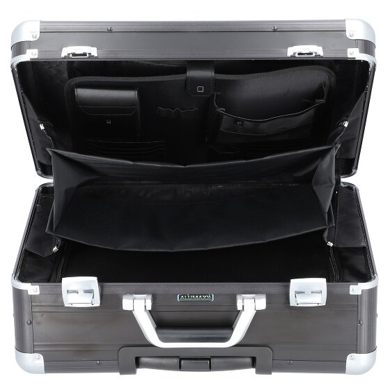 Alumaxx Zakelijke trolley met 2 wielen, Aluminium, laptopvak 37 cm