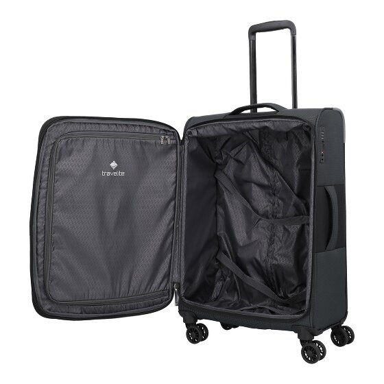 Travelite Corsiica 4 wielen Trolley M 67 cm met uitbreidingsplooi