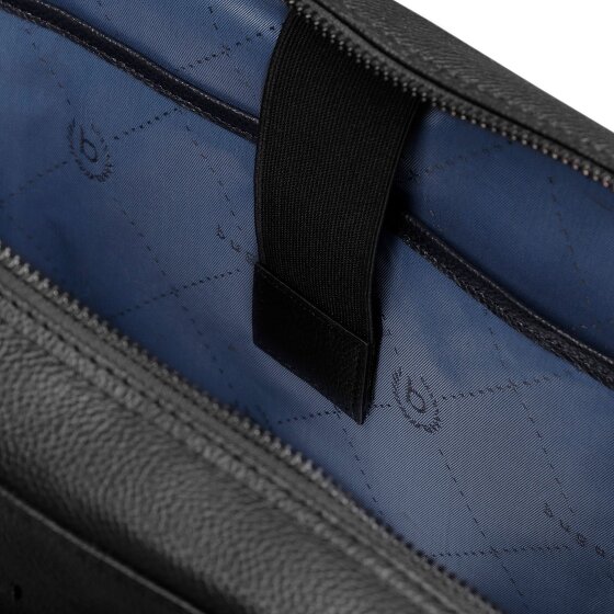 bugatti Black Koffer Leer 39 cm Laptop compartiment