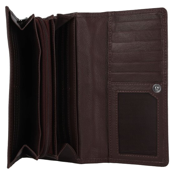 mano Donna Giulia Leren Portemonnee 19,5 cm mano Donna Giulia Leren Portemonnee 19,5 cm