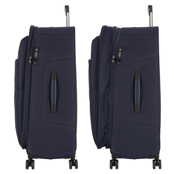 Piquadro Brief 4 wielen Trolley 78 cm met uitbreidingsplooi