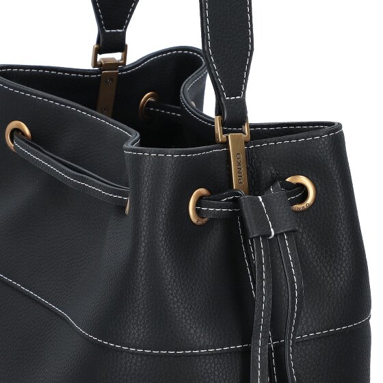 PINKO Secchiello Schoudertas Leer 25 cm