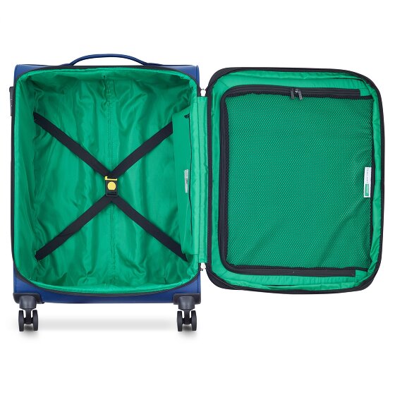 Delsey Paris x United Colors of Benetton Colour Bock 4-wiel trolley 67 cm met rekbare vouw