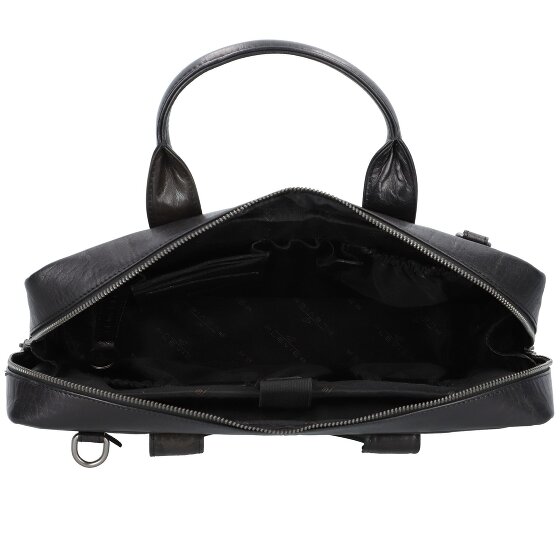 Plevier Rock Basalt Koffer Leer 41 cm Laptop compartiment