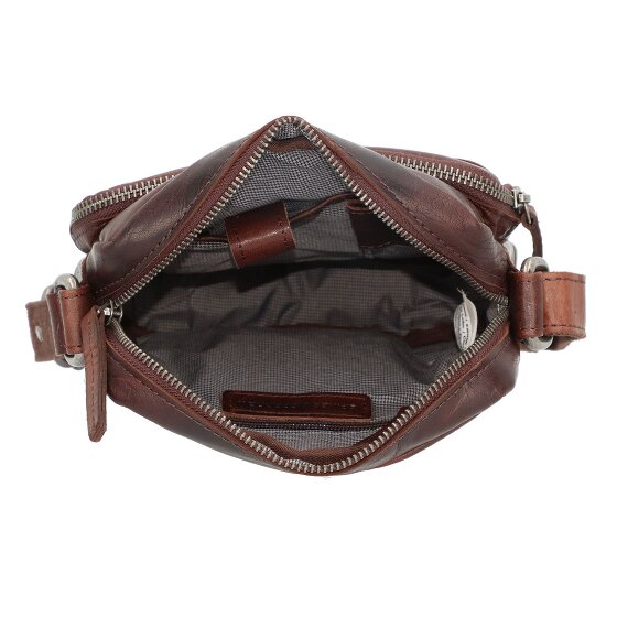 Spikes & Sparrow Schoudertas leer 18 cm