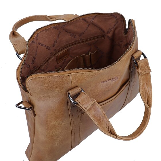 Greenland Nature Lichte aktetas Leer 38 cm Laptopvak