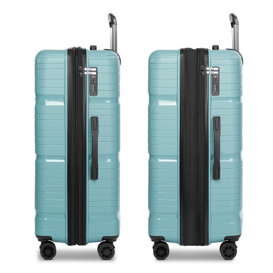 d&n Travel Line 4300-Plus 4 wielen Trolley L 76 cm met uitbreidingsplooi