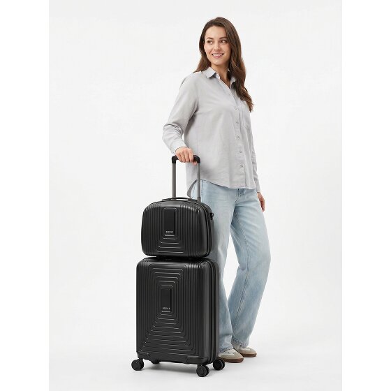 Redolz Essentials 14 kofferset 2 stuks cabine trolley met stretch vouw & beautycase
